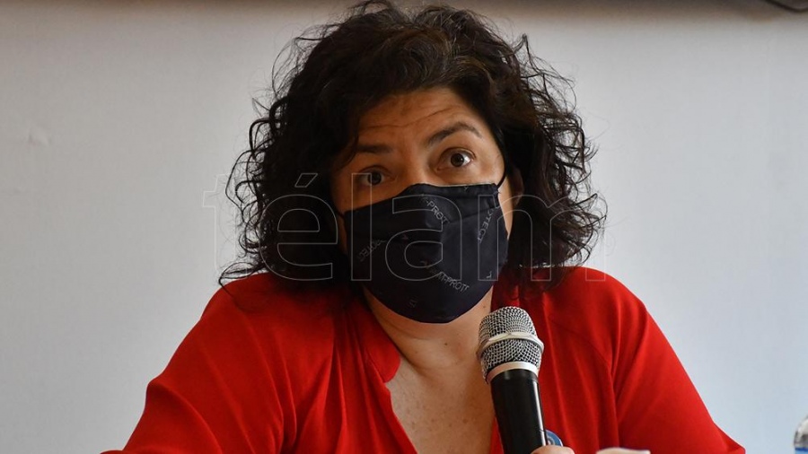 La ministra de Salud Carla Vizzotti afirm que se analizan en forma permanente los plazos de aislamiento para personas contagiadas con coronavirus Foto Laura Lescano